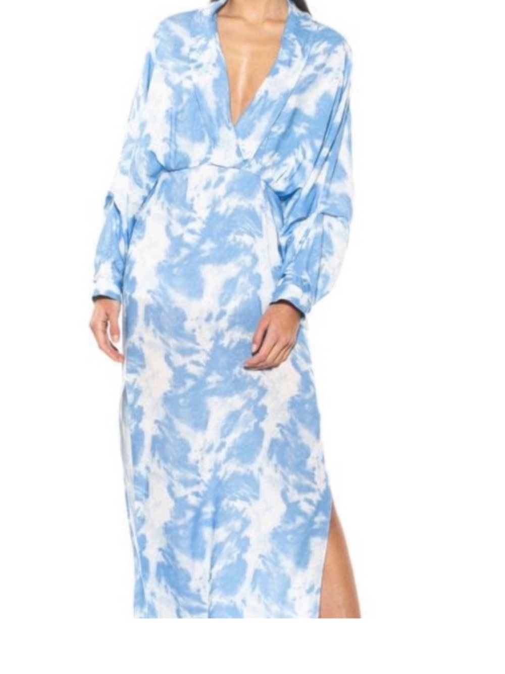 Alexia Admor Drapped Dolman Lapel Maxi Dress